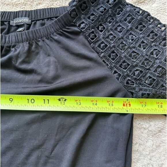 🎉5 for $45🎉 Talbots Yop Blouse Shirt Size XS Black - Picture 7 of 8